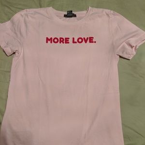 🍑 "More Love" Velvet-Letter Tee 🍑